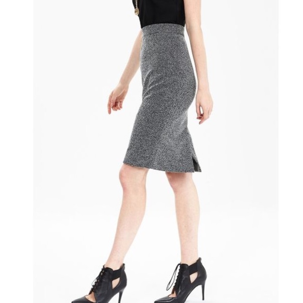 Herringbone Pencil Skirt